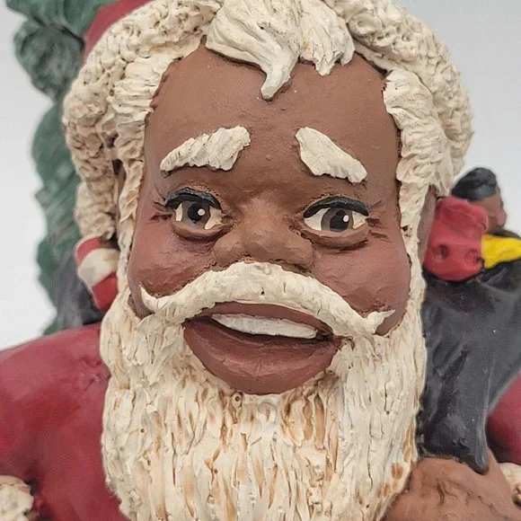 RARE John Solomon Sandridge Papa Cause Sculpture Signed By Artist 1992 Christmas - Picture 4 of 14